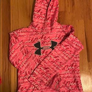 Pink Under Armor Design Hoodie